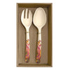 Utopia Australia Salad Server Set with Aboriginal Design