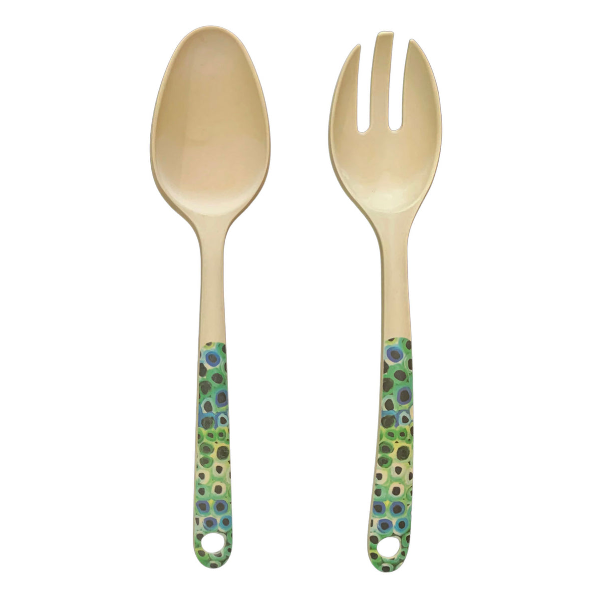Utopia Australia Salad Server Set with Aboriginal Design – St Paul's ...