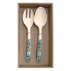 Utopia Australia Salad Server Set with Aboriginal Design