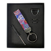 PU Leather Keyring with Aboriginal Design