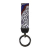 PU Leather Keyring with Aboriginal Design