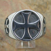 Stainless Steel Maltese Cross Ring