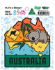 Australia Scene Sticker