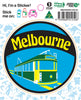 Melbourne Tram Circle Sticker