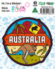 Australia Scene Kangaroo Sticker
