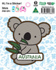 Cartoon Style Koala Sticker