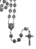 Catholic Rosary - ST BENEDICT SILVER METAL