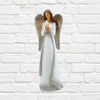 Angels of the Heart - Isabella Holding a Bird Polyresin 25cm