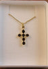 Evergleam Amethyst Crystal Cross Pendant with Chain and Box 11.5x15mm