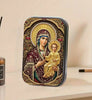 Religious Rosary Metallic Box with Snap Closure