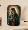 Religious Rosary Metallic Box with Snap Closure