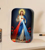 Religious Rosary Metallic Box with Snap Closure