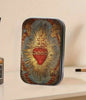 Religious Rosary Metallic Box with Snap Closure