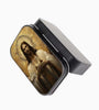 Religious Rosary Metallic Box with Snap Closure