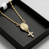 Stainless Steel Virgin Mary Oval Pendant Necklace,