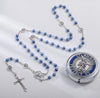 St Michael Rosary Beads with Metal Box