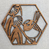 AUSTRALIAN WOODEN COASTERS - laser cut