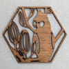 AUSTRALIAN WOODEN COASTERS - laser cut