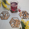 AUSTRALIAN WOODEN COASTERS - laser cut