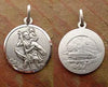 Sterling Silver Small round Saint Christopher Medal