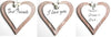 Hanging Wooden Heart with MDF inspirational message