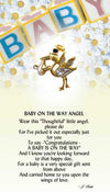 Baby on the Way Stork Angel Pin