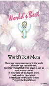 World's Best Mum Angel Pin