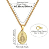 Stainless Steel Miraculous Mary Necklace
