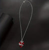 stainless Steel Cross Sacred Heart with Cross Necklace