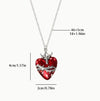 stainless Steel Cross Sacred Heart with Cross Necklace