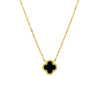 Sterling silver necklace with single flower pendant