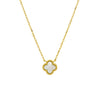 Sterling silver necklace with single flower pendant