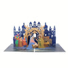 BIG POP-UP LASER CUT NATIVITY GREETING CARD