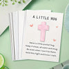Mini Cross or Heart Pocket Hug Cards with Inspirational Message