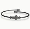 Stainless Steel Cross Open Adjustable Bracelet