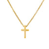 Stainless Steel cross on chain necklace