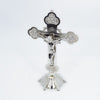 Silver Metal Crucifix Standing 27cm