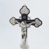 Silver Metal Crucifix Standing 27cm