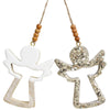 Hanging Open Angel Assorted Colours 11.5 cm