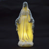 White Miraculous Mary Light Statue