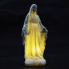 White Miraculous Mary Light Statue