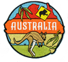 Australia Scene Kangaroo embroidery