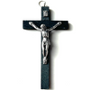 Black wooden wall Crucifix