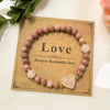 Natural Amethyst, Rose Quartz & Obsidian, Green Aventurine Bead Heart Spiritual Bracelet Heart Charm