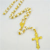 Catholic Rosary - PEARL BEADS AND GOLD CHAIN