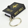 Black Mini Paper Bible Book Keyring