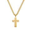 Gold Stainless steel cross necklace large chain