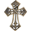 Hanging Wall Iron/Bronze Cross 14cm