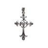 Sterling silver ornate marcasite cross