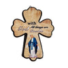 Ceramic Stand with Image of The Blessed Virgin Mary, 10x12cm